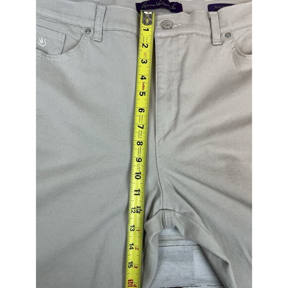 Gloria Vanderbilt Amanda Jeans Womens Sz 16 Short Tan Denim Pockets Stretch NWOT - Picture 6 of 7